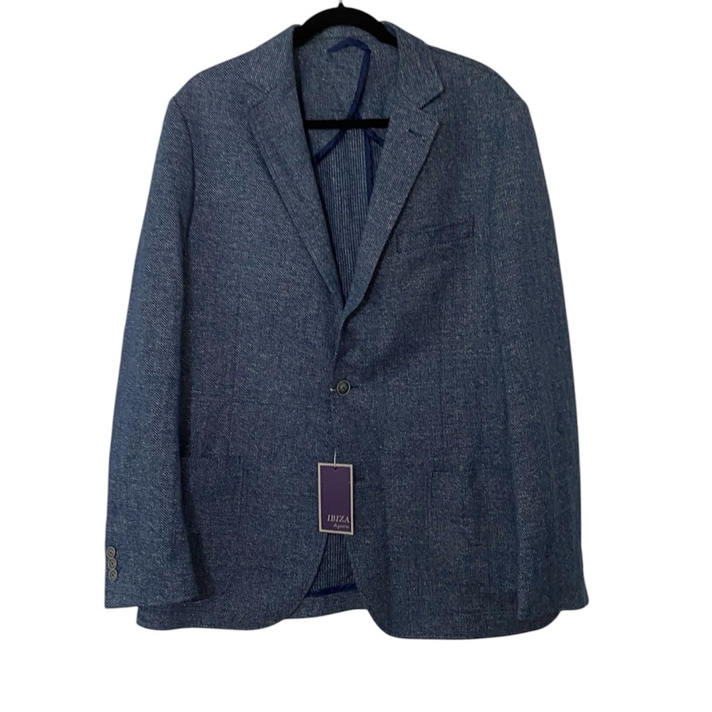IBIZA Men’s Navy Blue Sport Coat Blazer